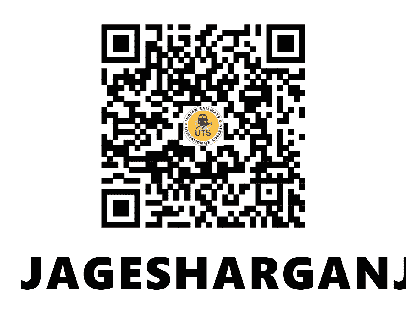 UTS QR Code for JAGESHARGANJ - JGJ (NR - UTTAR PRADESH)